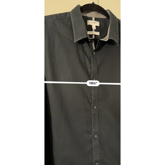 Calvin Klein Black Infinite Cool non-iron button up shirt-Large - Picture 5 of 5